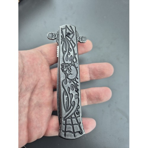kurukafa desenli metal renk aln master çakı bıçak